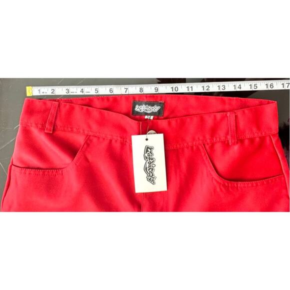 Catharsis Red Graphic Pants**Size 34** Ghost/Skull Print *NWT* - Picture 3 of 11